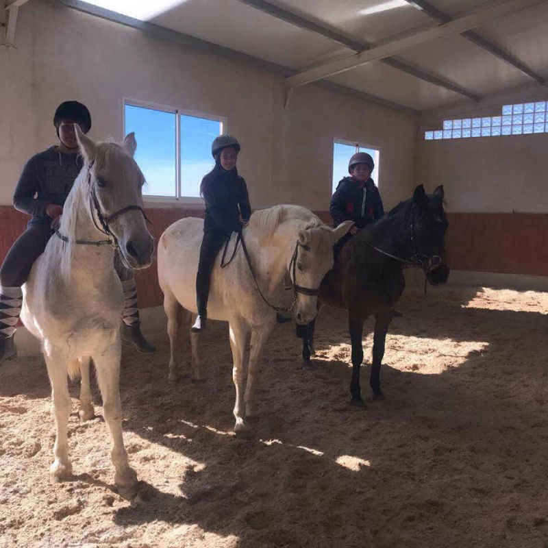 ejercicio en grupo pista interior